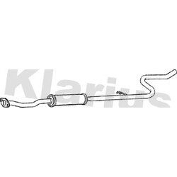 Centre Muffler KLARIUS CN498J OE Ref 1717S0