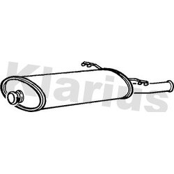 Rear Muffler KLARIUS CN528P OE Ref 1726TC