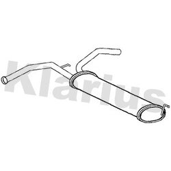Rear Muffler KLARIUS CN549J OE Ref 1730H0