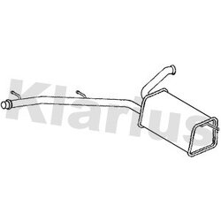 Centre Muffler KLARIUS CN605C OE Ref 9661845180