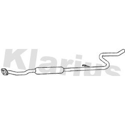 Centre Muffler KLARIUS CN622C OE Ref 1717EZ