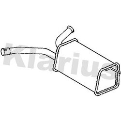 Centre Muffler KLARIUS CN638D OE Ref 173053