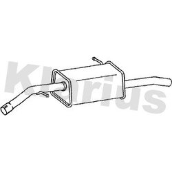 Rear Muffler KLARIUS CN662T OE Ref 1730FG