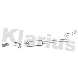 Centre Muffler KLARIUS CN700L OE Ref 1717QC