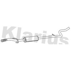 Centre Muffler KLARIUS CN702J OE Ref 1717QZ