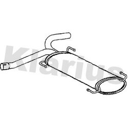 Centre Muffler KLARIUS CN706D OE Ref 1606605080
