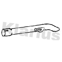 Exhaust Pipe KLARIUS CN712V OE Ref 1607287680