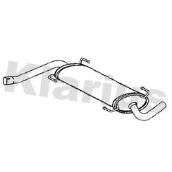 Centre Muffler KLARIUS CN713T OE Ref 1606604880