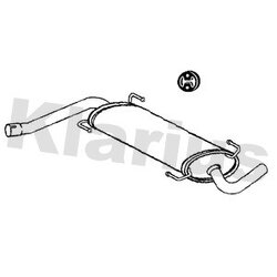 Rear Muffler KLARIUS CN714Q OE Ref 1606609580