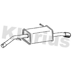 Rear Muffler KLARIUS CN733M OE Ref 1607411780