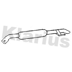 Rear Muffler KLARIUS CN742B OE Ref 9818483580
