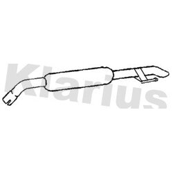 Rear Muffler KLARIUS CN747T OE Ref 1609040780