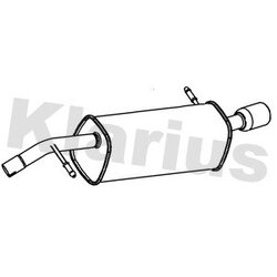 Rear Muffler KLARIUS CN752K OE Ref 1608527980