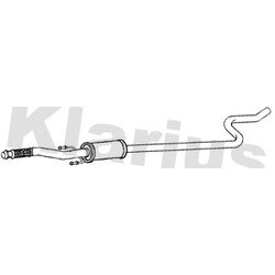Rear Muffler KLARIUS CN759B OE Ref 9818337080