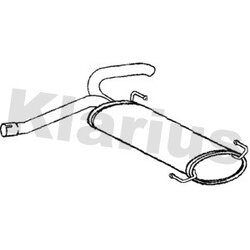Rear Muffler KLARIUS CN764T OE Ref 1614075280