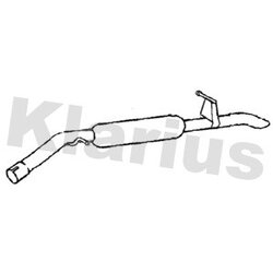 Rear Muffler KLARIUS CN780V OE Ref 1616438380
