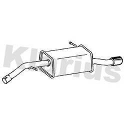 Rear Muffler KLARIUS CN783P OE Ref 1612345280