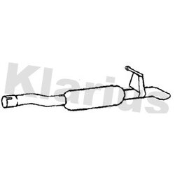 Rear Muffler KLARIUS CN793B OE Ref 1614344280