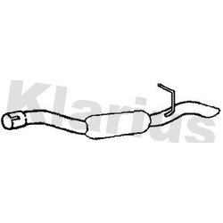 Rear Muffler KLARIUS CN831V OE Ref 9826639480