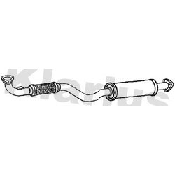 Centre Muffler KLARIUS CV17X OE Ref 96490132