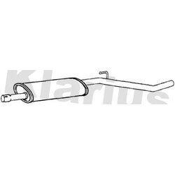 Centre Muffler KLARIUS DC11D OE Ref 200109451R