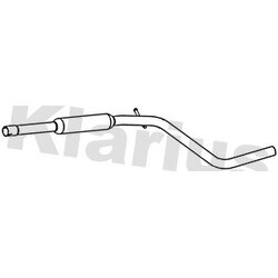 Centre Muffler KLARIUS DC19Q OE Ref 200108262R