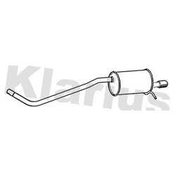 Rear Muffler KLARIUS DC33W OE Ref 200108404R