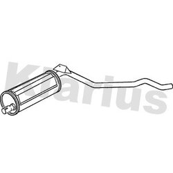 Rear Muffler KLARIUS DN134K OE Ref 20100C6800KE