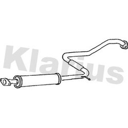Centre Muffler KLARIUS DN451V OE Ref 203003J400KE