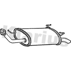 Rear Muffler KLARIUS DN522P OE Ref 8671014914