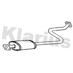 Centre Muffler KLARIUS DN524L OE Ref 203001F600