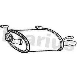 Rear Muffler KLARIUS DN536V OE Ref 20100BM500