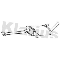 Centre Muffler KLARIUS DN584A OE Ref 201007F053