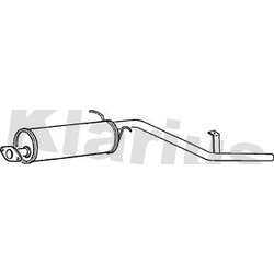 Rear Muffler KLARIUS DN606Q OE Ref 20100VK100