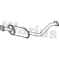 Centre Muffler KLARIUS DN619X OE Ref 20300VK500