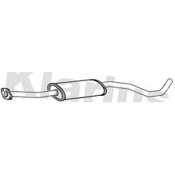 Centre Muffler KLARIUS DN652A OE Ref 203009U24A