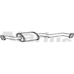 Centre Muffler KLARIUS DN668B OE Ref 20300CD00A