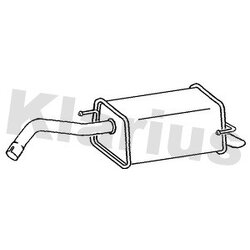 Rear Muffler KLARIUS DN677L OE Ref 20100BC00D