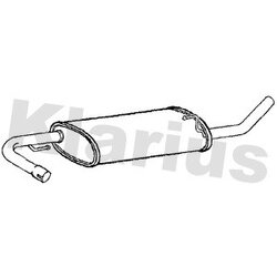 Rear Muffler KLARIUS DN692P OE Ref 201005X35B