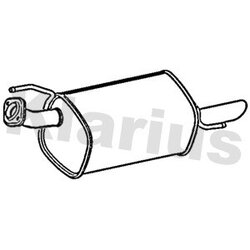 Rear Muffler KLARIUS DN695K OE Ref 201001KA0B
