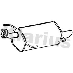 Rear Muffler KLARIUS DN698G OE Ref 201001KK0B