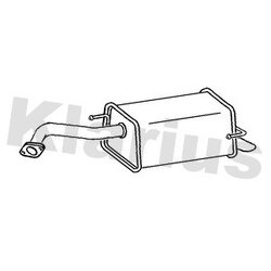 Rear Muffler KLARIUS DN704X OE Ref 20100BH61B