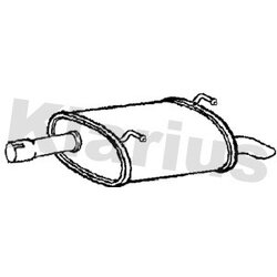 Rear Muffler KLARIUS DN711L OE Ref 20100JG80A