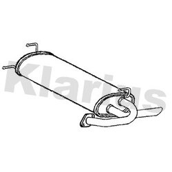 Rear Muffler KLARIUS DN720A OE Ref 201001KD0B