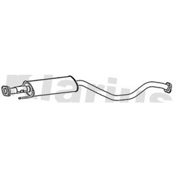 Centre Muffler KLARIUS DN722W OE Ref 20300BV80B