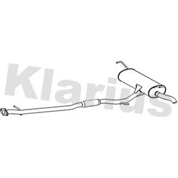 Rear Muffler KLARIUS DN724T OE Ref 20100EY10B