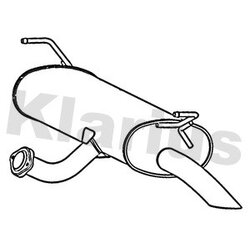 Rear Muffler KLARIUS DN729K OE Ref 201005269R
