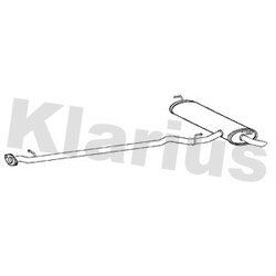Rear Muffler KLARIUS DN764J OE Ref 20100EY11A