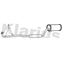 Centre Muffler KLARIUS DU92D OE Ref 1741097241