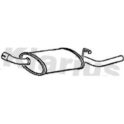 Rear Muffler KLARIUS FD732D OE Ref 5020045